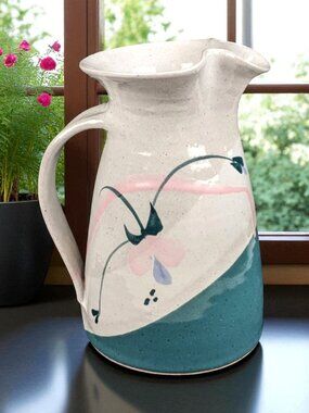 Artist Signed Studio Pottery Pitcher